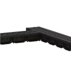 PP EASY 2 LN100 folyókakészlet Hext.70 rács PP fekete A15 1000x125x70 (08818-N)