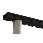 PP EASY 2 LN100 folyókakészlet Hext.70 rács PP fekete A15 1000x125x70 (08818-N)
