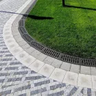 Modul R2 Vízelvezető Folyóka PP EASY 2 forgatható LN100 Hext.75 rács PP fekete A15 középen 350x125x75