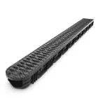 Modul R2 Vízelvezető Folyóka PP EASY 2 forgatható LN100 Hext.75 rács PP fekete A15 középen 350x125x75