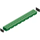 PP EASY 2 LN100 folyókakészlet Hext.70 rács PP zöld A15 1000x125x70 (08818-V)