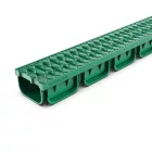 PP EASY 2 LN100 folyókakészlet Hext.70 rács PP zöld A15 1000x125x70 (08818-V)