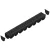 PP EASY 3 LN100 folyókakészlet Hext.100 rács PP fekete A15 1000x125x100 (088208)