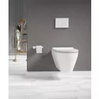 Sanovit Bueno Fali WC mély öblítésű -rimless (perem nélküli) - Rejtett szerelésű - RÖVID - 49 cm