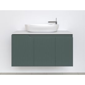   Piramida EURIDIKA fali fürdőszobabútor - mosdópult mosdó nélkül -3 ajtós - PINO ZÖLD - 100 x 48 x 53 cm