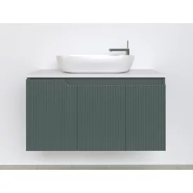   Piramida EURIDIKA fali fürdőszobabútor - mosdópult mosdó nélkül -3 ajtós - PINO ZÖLD - 100 x 48 x 53 cm