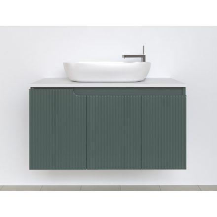 Piramida EURIDIKA fali fürdőszobabútor - mosdópult mosdó nélkül -3 ajtós - PINO ZÖLD - 100 x 48 x 53 cm