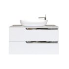 Piramida EURIDIKA fali fürdőszobabútor - mosdópult mosdó nélkül - 2 fiókos - 100 x 48 x 53 cm