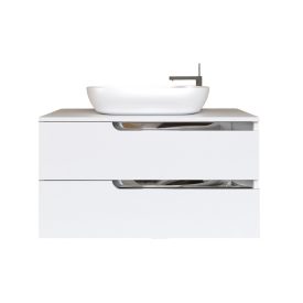   Piramida EURIDIKA fali fürdőszobabútor - mosdópult mosdó nélkül - 2 fiókos - 100 x 48 x 53 cm