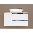 Piramida EURIDIKA fali fürdőszobabútor - mosdópult mosdó nélkül - 2 fiókos - 100 x 48 x 53 cm