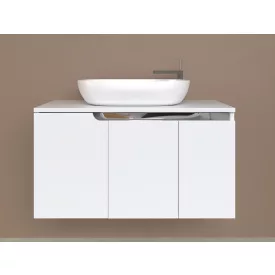   Piramida EURIDIKA fali fürdőszobabútor - mosdópult mosdó nélkül - 3 ajtós - 100 x 48 x 53 cm