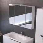 PIRAMIDA AKVA Tükrös fürdőszobai szekrény LED világítással - 100 cm