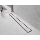Mexen Flat M13 vonalmenti zuhanyfolyóka 160 cm, szálcsiszolt rozsdamentes