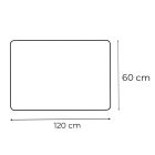 Ada 120 tükör led világítással 120x60 cm