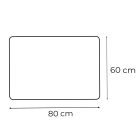 Ada 80 tükör led világítással 80x60 cm