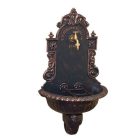 VIENNA kerti alumínium öntvény falikút antikolt bronz, tömlővéges réz kerti csappal