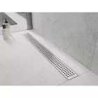 Mexen Flat M08 vonalmenti zuhanyfolyóka 50 cm, szálcsiszolt rozsdamentes