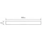 Mexen Flat MGW folyóka takaró 50 cm, fehér üveg