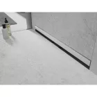Mexen Flat Wall falba építhető zuhanyfolyóka 50 cm, szálcsiszolt rozsdamentes