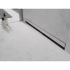 Mexen Flat Wall falba építhető zuhanyfolyóka 50 cm, szálcsiszolt rozsdamentes