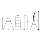 Két oldalt járható alu létra 2x7
