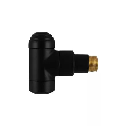 HERZ DE LUXE visszatérő szelep, matt fekete, 1/2"