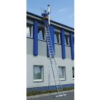 Univerzális háromrészes alumínium létra 3x7 fokos, 403 cm magas