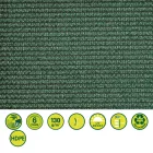 Totaltex 130 árnyékoló háló, 2x50 m, zöld, 95%-os takarás, 130 g/m² (kifutó)