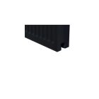 EURAD PLUS 22k 600x600 mm kétsoros acéllemez fekete lapradiátor, 1197 W