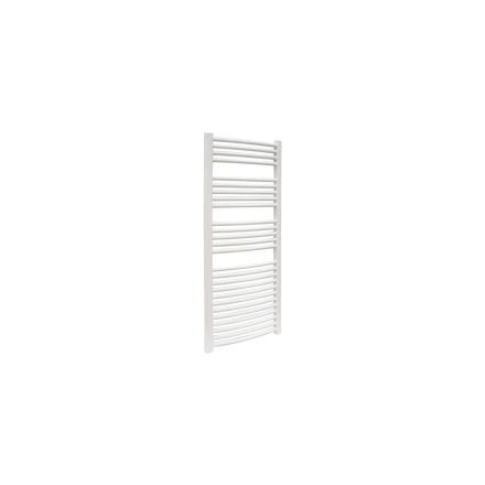 Heiztech íves fehér acél fürdőszobai törölközőszárító radiátor 50 x 120 cm, 551 W