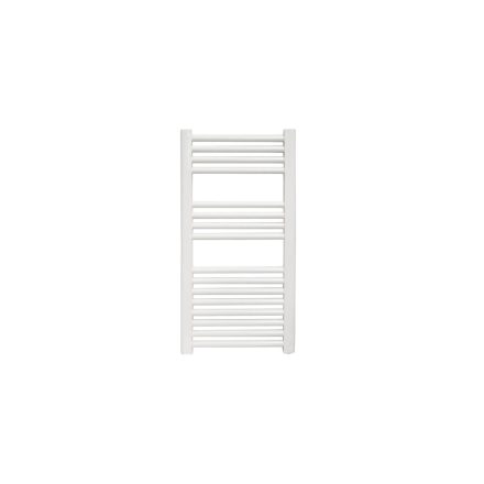 Heiztech egyenes fehér acél fürdőszobai törölközőszárító radiátor 40 x 80 cm, 311 W