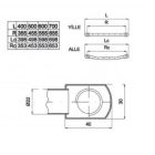 Heiztech egyenes fehér acél fürdőszobai törölközőszárító radiátor 40 x 160 cm, 720 W