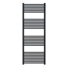 Heiztech egyenes matt fekete acél fürdőszobai törölközőszárító radiátor 40 x 160 cm, 720 W