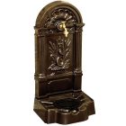 FIRENZE kerti alumínium öntvény álló falikút kalapácslakk bronz, tömlővéges réz kerti csappal