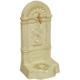   FIRENZE kerti alumínium öntvény álló falikút műkő, tömlővéges réz kerti csappal