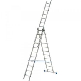   Univerzális háromrészes alumínium létra 3x14 fokos, 899 cm magas