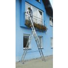 Univerzális háromrészes alumínium létra 3x14 fokos, 899 cm magas