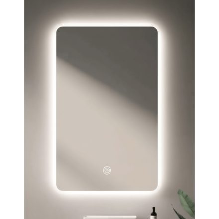 Nova 50 tükör 3 színű led világítással és páramentesítő funkcióval 50x70 cm