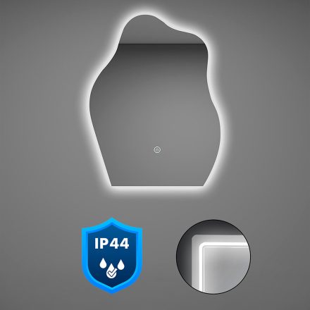 Wave 60 tükör led világítással 60x80 cm