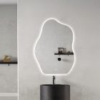 Wave 60 tükör led világítással 60x80 cm