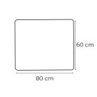 Liz 80 tükör led világítással 80x60 cm