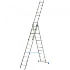 Univerzális háromrészes alumínium létra 3x11 fokos, 663 cm magas