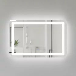   Mirage 70 tükör 3 színű led világítással és páramentesítővel 70x50 cm