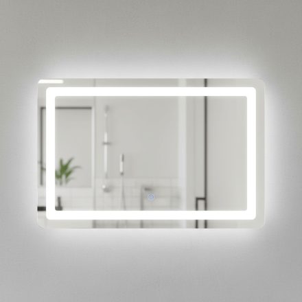 Mirage 70 tükör 3 színű led világítással és páramentesítővel 70x50 cm