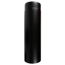 Vastag falú füstcső 120/1000mm fekete