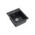 Quadron JOHNNY 100, 430 x 500 mm black diamond fekete színű gránit mosogatótálca