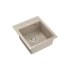 Quadron JOHNNY 100, 430 x 500 mm river sand bézs színű gránit mosogatótálca