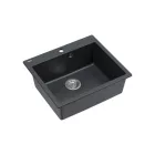 Quadron MORGAN 110, 570 x 500 mm black diamond fekete színű gránit mosogatótálca