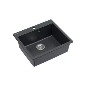   Quadron MORGAN 110, 570 x 500 mm black diamond fekete színű gránit mosogatótálca
