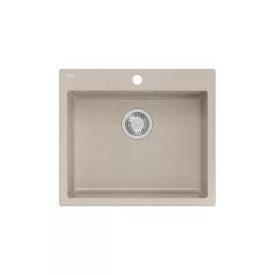   Quadron MORGAN 110, 570 x 500 mm river sand bézs színű gránit mosogatótálca